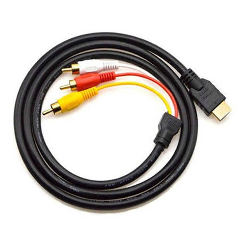 5 футов Видео Аудио AV компонент конвертер адаптер кабель HDMI-Совместимость с 3-RCA