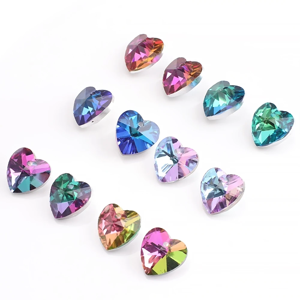 Austrian Glass Heart Crystal Pendant 10mm 14mm Charms Loose Beads Love Heart For DIY Making Jewelry Acessories & Women's Earings
Austrian Glass Heart Crystal Pendant 10mm 14mm Charms Loose Beads Love Heart For DIY Making Jewelry Acessories & Women's Earings