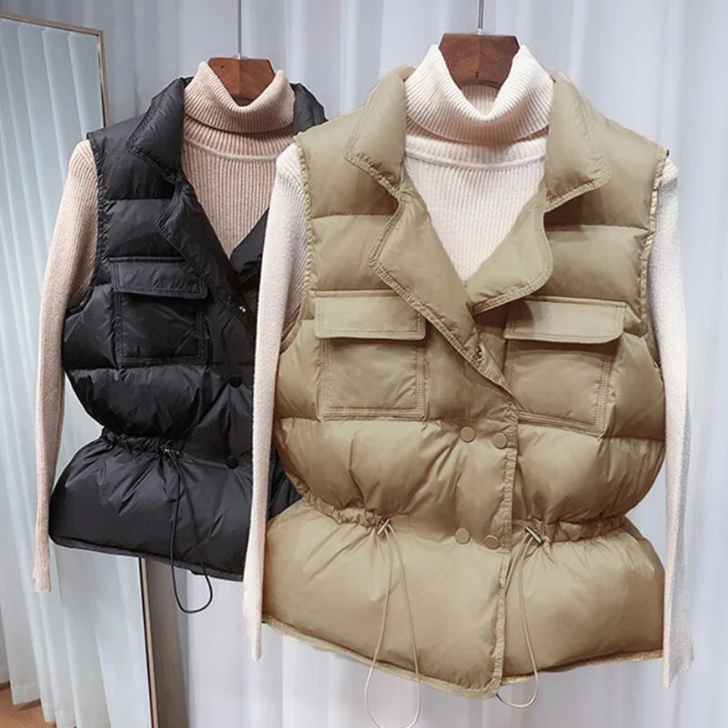 

Пуховик женский без рукавов, пуховик, жилеты для женщин, теплый зимний легкий жилет, пуховое пальто 2021