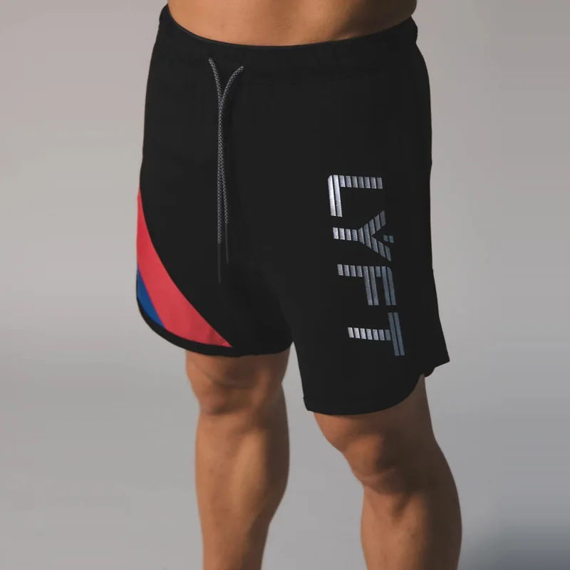 Шорты LYFT мужские для фитнеса и бега брендовые дышащие эластичные повседневные