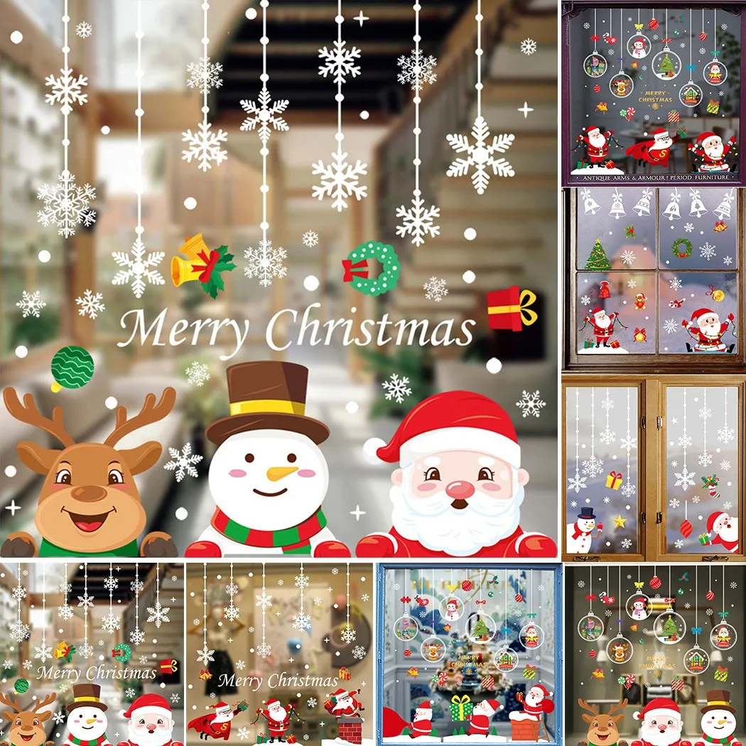 1Set Christmas Window Sticker Pattern 2022 Merry Christmas Stickers Snowflake Snowman Elk Store Decal Xmas DIY Home Decor
1Set Christmas Window Sticker Pattern 2022 Merry Christmas Stickers Snowflake Snowman Elk Store Decal Xmas DIY Home Decor