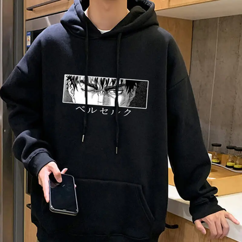 Мужская толстовка с капюшоном, свитшот с рисунком аниме «глаза», пуловер манга, уличная одежда в стиле Харадзюку 
Мужская толстовка с капюшоном, свитшот с рисунком аниме «глаза», пуловер манга, уличная одежда в стиле Харадзюку