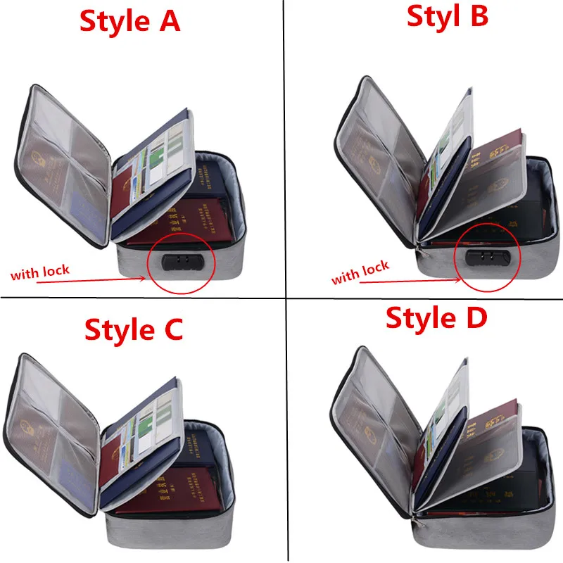 Travel Accessory Document Package Large capacity storage bag Organizer Unisex A4 file Briefcase Safe Package With Password Lock
Travel Accessory Document Package Large capacity storage bag Organizer Unisex A4 file Briefcase Safe Package With Password Lock
