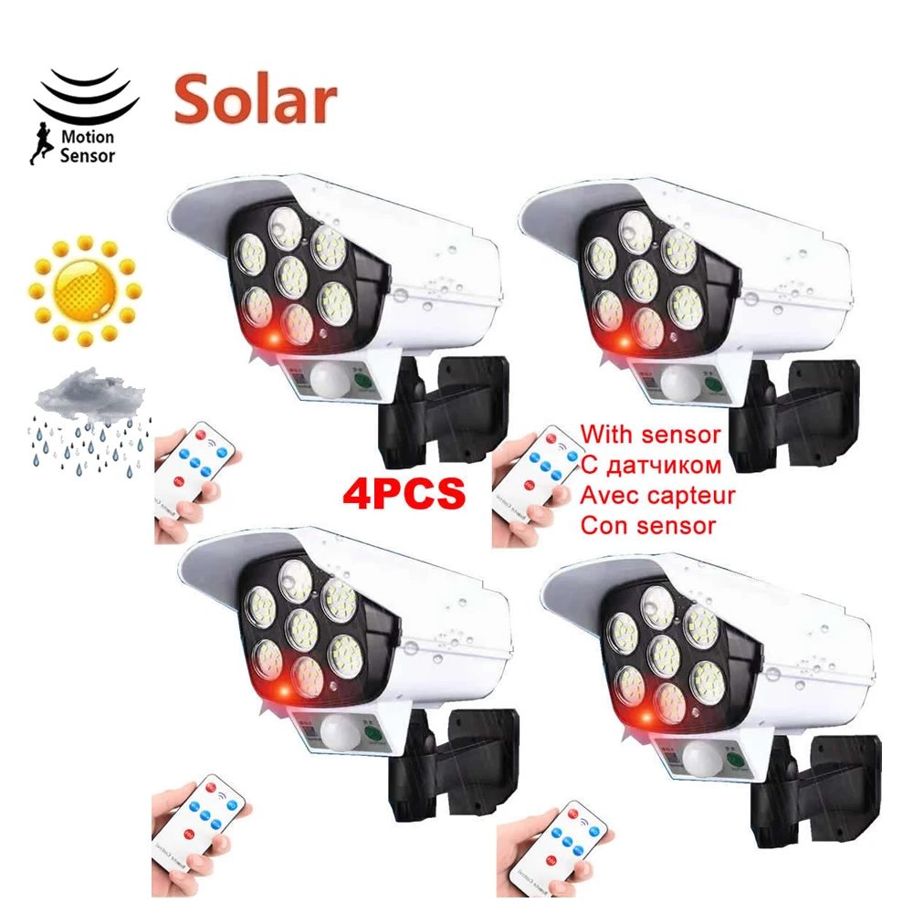 4pcs remote solar fake monitor dummy camera Lamp Outdoor Torch Lights Safety Waterproof Garden Décor street security lighting mo
4pcs remote solar fake monitor dummy camera Lamp Outdoor Torch Lights Safety Waterproof Garden Décor street security lighting mo