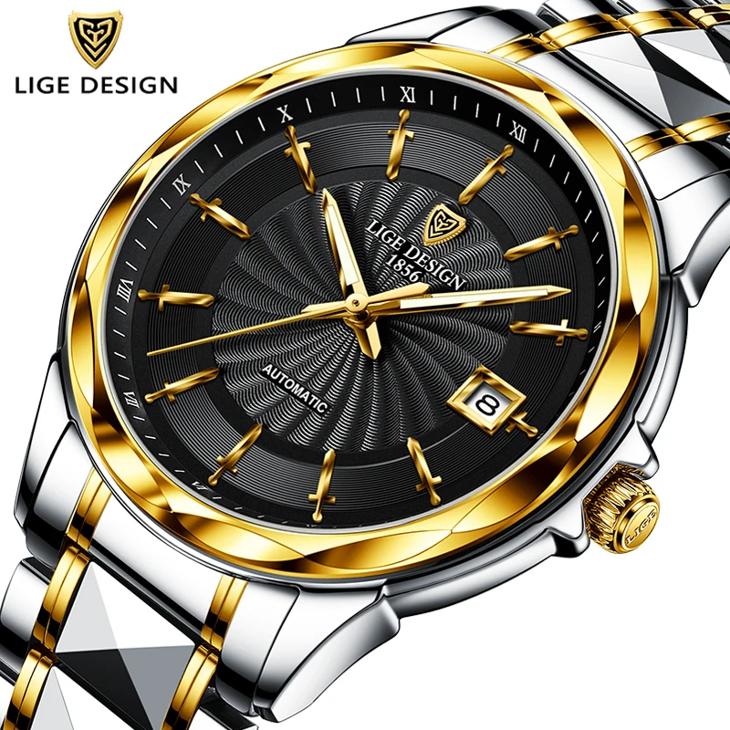 LIGE New High-end Luxury Mens Watches Automatic Mechanical Clock Tungsten Steel Sapphire Glass Wristwatch 50M Waterproof Watch
LIGE New High-end Luxury Mens Watches Automatic Mechanical Clock Tungsten Steel Sapphire Glass Wristwatch 50M Waterproof Watch