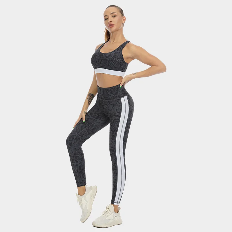Yoga suit sports underwear high waist tights two piece set women's elastic vest bra waist pants
Yoga suit sports underwear high waist tights two piece set women's elastic vest bra waist pants