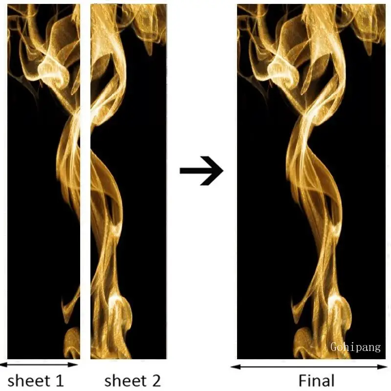 Modern Creative 3D Golden Smoke Door Sticker Black Home Design Stickers On The Doors Living Room Bedroom Art Mural Wallpaper 3D
Modern Creative 3D Golden Smoke Door Sticker Black Home Design Stickers On The Doors Living Room Bedroom Art Mural Wallpaper 3D