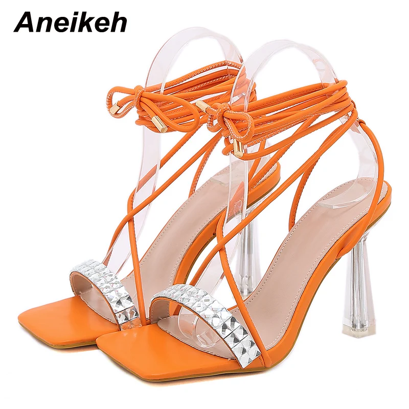 Женские туфли на шнуровке Aneikeh, модные вечерние сандалии-гладиаторы с квадратным открытым носком на тонком высоком каблуке, украшенные крис...
Женские туфли на шнуровке Aneikeh, модные вечерние сандалии-гладиаторы с квадратным открытым носком на тонком высоком каблуке, украшенные крис...