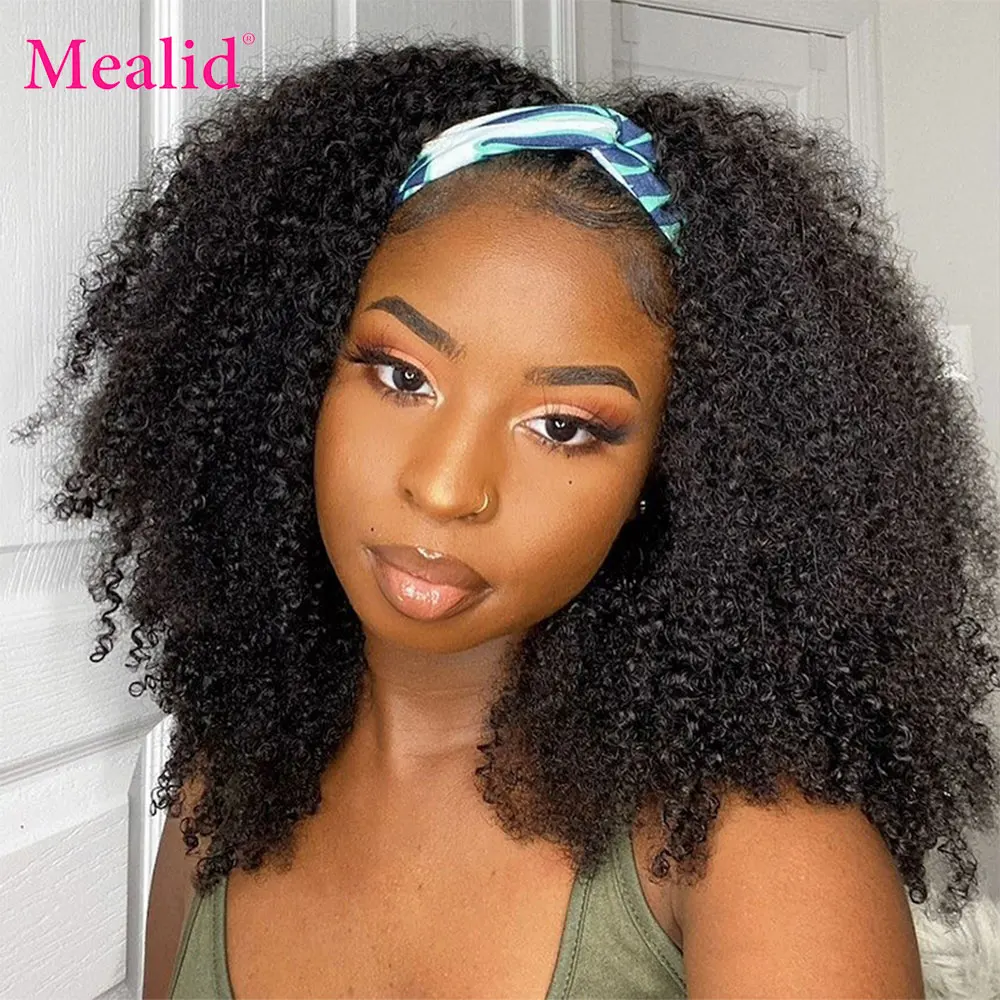Mealid Brazilian Afro Kinky Curly Headband Wigs 150 Density Human Hair Wig Free Headband For Black Women Afro Curly Remy Hair
Mealid Brazilian Afro Kinky Curly Headband Wigs 150 Density Human Hair Wig Free Headband For Black Women Afro Curly Remy Hair