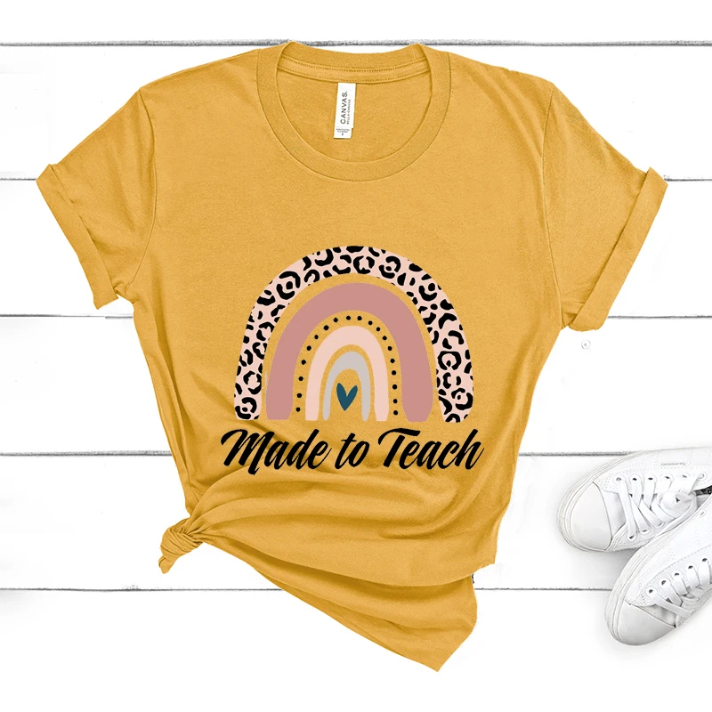 Teacher Life Rainbow Graphic Print T-shirt Women 2021 New Summer Fashion Tshirt Tee Harajuku Aesthetic Shirts Top Female T Shirt
Teacher Life Rainbow Graphic Print T-shirt Women 2021 New Summer Fashion Tshirt Tee Harajuku Aesthetic Shirts Top Female T Shirt