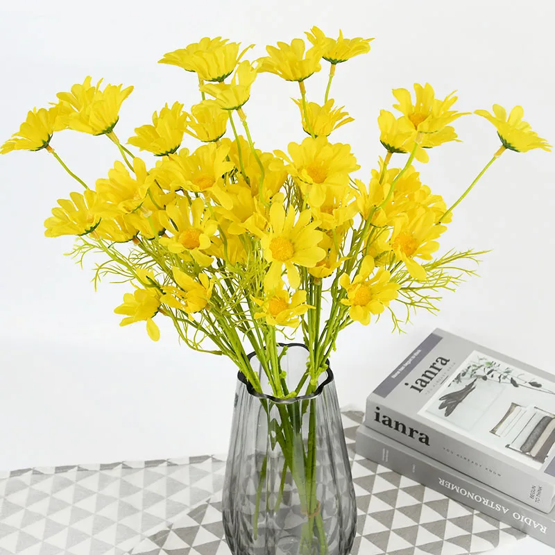 5pcs 50cm Plastic Silk Daisy Flower Bouquet Artificial Flowers for Home Decor Valentines Gift Wedding Decoration Bridal bouquet
5pcs 50cm Plastic Silk Daisy Flower Bouquet Artificial Flowers for Home Decor Valentines Gift Wedding Decoration Bridal bouquet