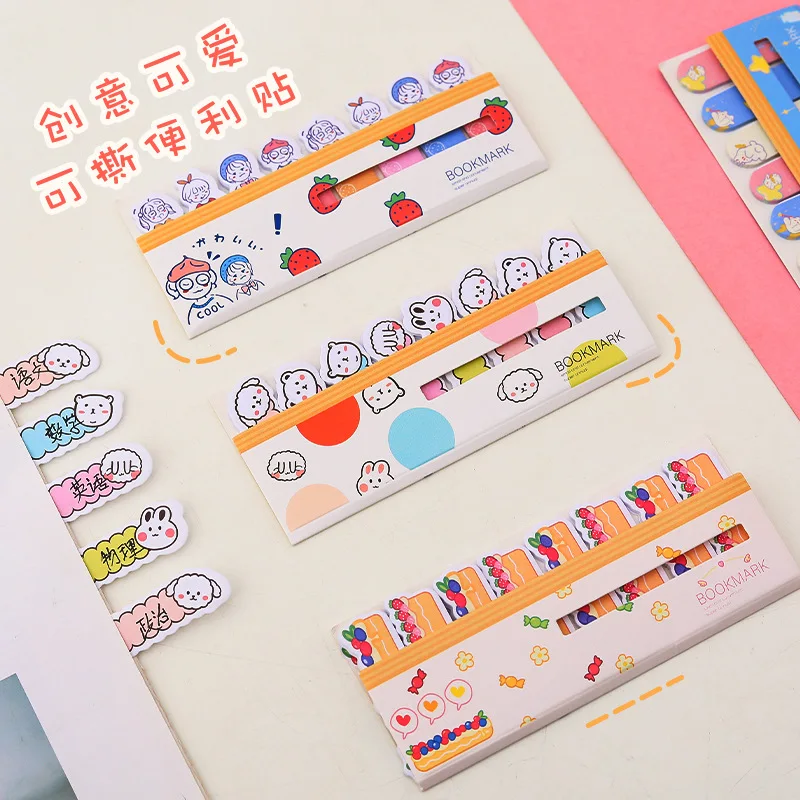 

Cartoon Cute Anime Memo Pad Sticky Notes Student Stationery Index Planner Message Paper Sticker Memo Tags