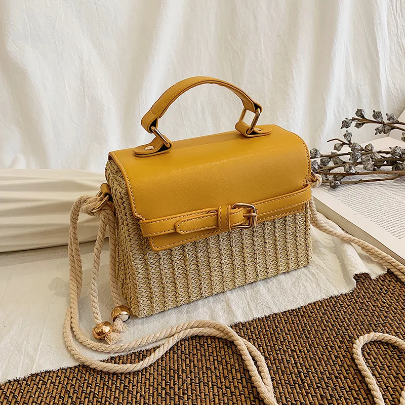 2021 Straw Mori Girl Temperament Straw Japanese Simple Women Single Shoulder Crossbody Handbag Box Small Square Bag
2021 Straw Mori Girl Temperament Straw Japanese Simple Women Single Shoulder Crossbody Handbag Box Small Square Bag