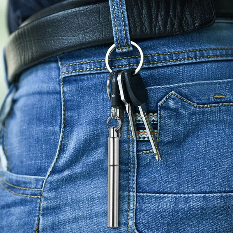 2021 New Portable Key Ring Stainless Steel Telescopic Pen Telescoping Ballpoint Pens Keychain Tool
2021 New Portable Key Ring Stainless Steel Telescopic Pen Telescoping Ballpoint Pens Keychain Tool