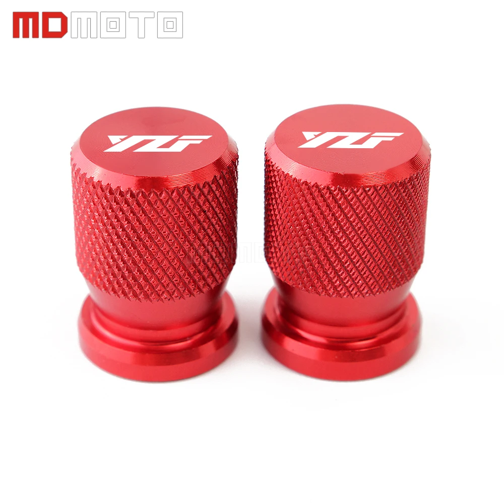 MDMOTO Motorcycle Tire Valve Air Port Stem Cap Cover Plug CNC Motorcycle Accessories For Yamaha YZF R3 R25 R6 R1 2013-2019
