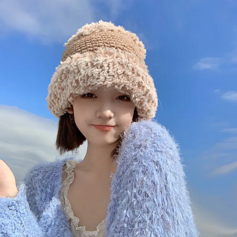 2022 Solid Color Women's Caps Rabbit Fur Bucket Hat Autumn Winter Fashion Wool Knitted Women Panama Cap Basin Hat Outdoor Warm
2022 Solid Color Women's Caps Rabbit Fur Bucket Hat Autumn Winter Fashion Wool Knitted Women Panama Cap Basin Hat Outdoor Warm