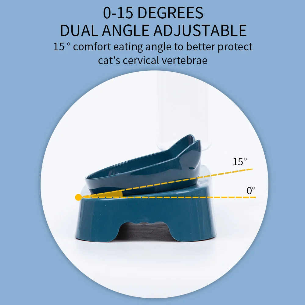 Pet Supplies Automatic Drinking Fountain Cat Dog Food Bowl Feeder Container Storage Neck Guard Non-Slip Double Adjustable Angle
Pet Supplies Automatic Drinking Fountain Cat Dog Food Bowl Feeder Container Storage Neck Guard Non-Slip Double Adjustable Angle