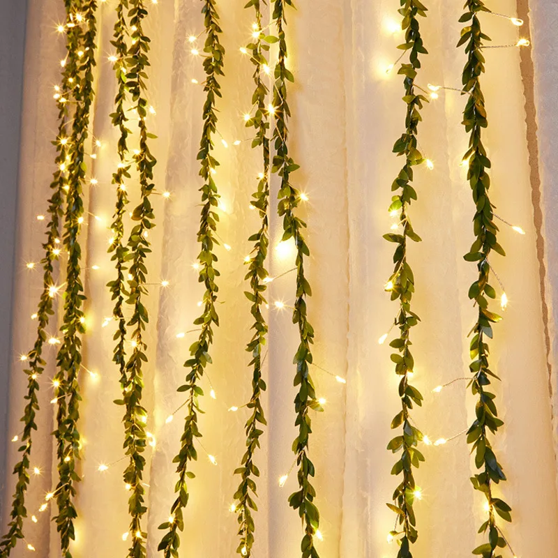 6m 200 LEDs Simulation Green Leaf Rattan Lights String 24V Low Voltage Silver Wire Leaf Vine Lights for Christmas Wedding Party 
6m 200 LEDs Simulation Green Leaf Rattan Lights String 24V Low Voltage Silver Wire Leaf Vine Lights for Christmas Wedding Party