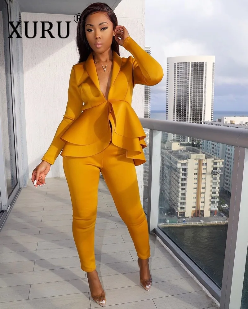 XURU European and American Ruffled Air Layer Casual Wear Jumpsuit Set 2020 New Women's Jumpsuit Two-piece Suit
XURU European and American Ruffled Air Layer Casual Wear Jumpsuit Set 2020 New Women's Jumpsuit Two-piece Suit