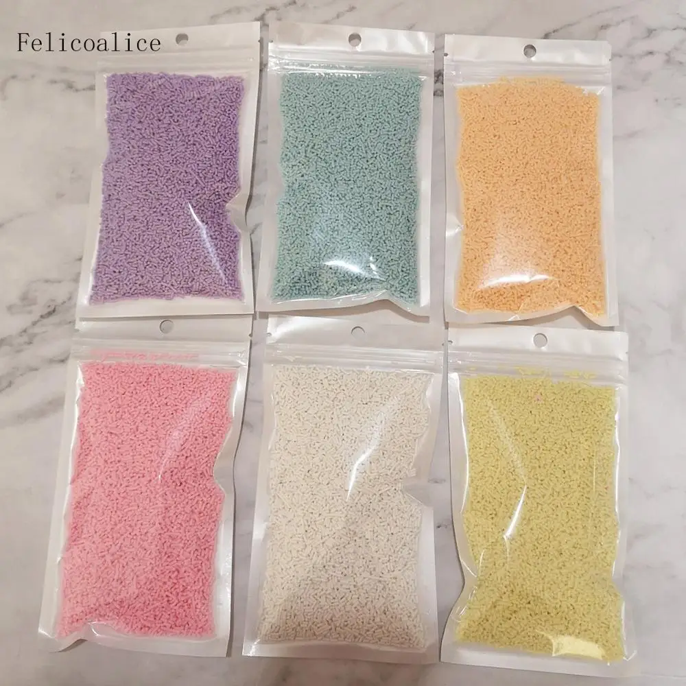100g Light Pastel Colors Slime Clay Fake Candy Sweets Sugar Sprinkle Decoration for Fake Cake Dessert Food Particles Filler Toys
100g Light Pastel Colors Slime Clay Fake Candy Sweets Sugar Sprinkle Decoration for Fake Cake Dessert Food Particles Filler Toys