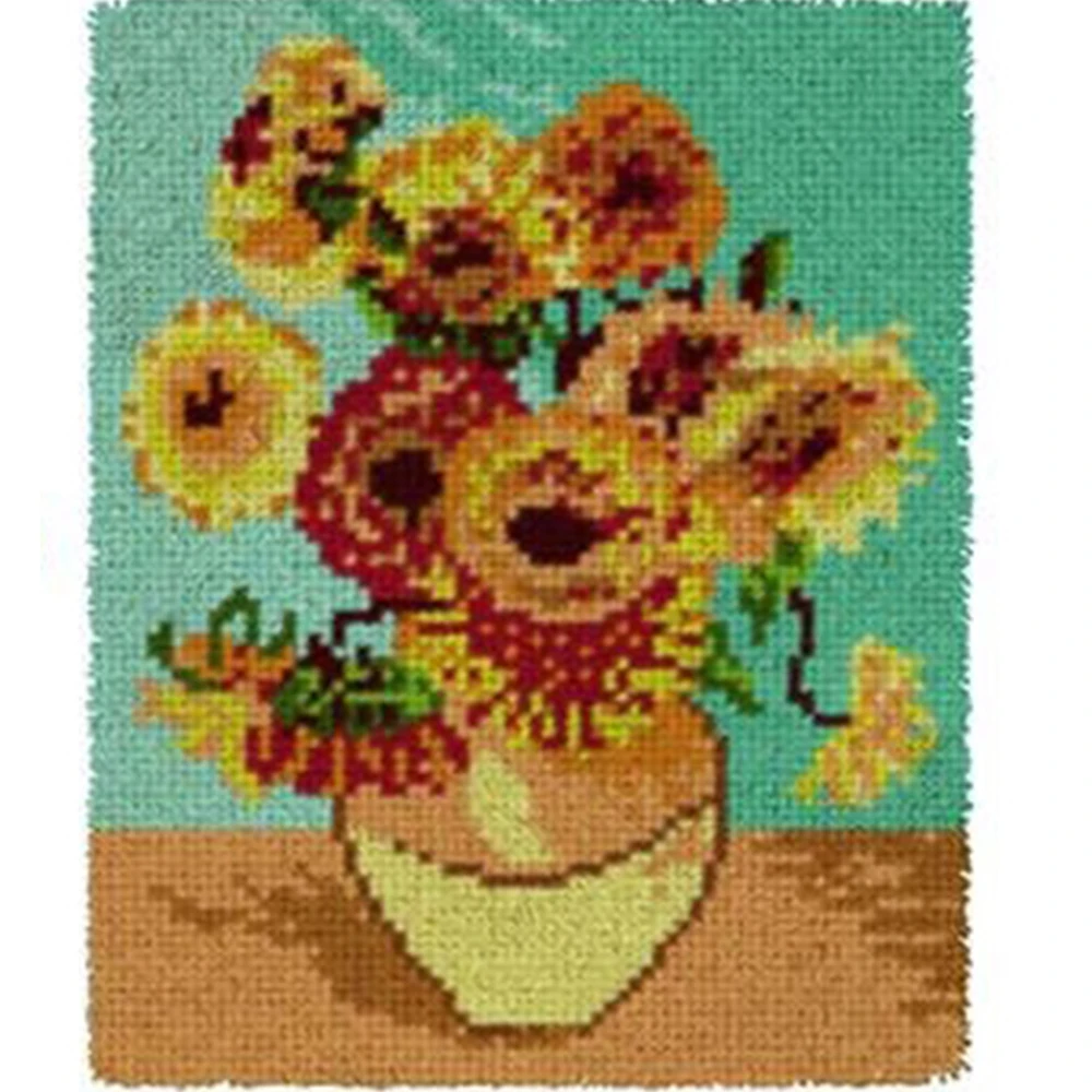 Carpet embroidery Latch hook rug kits for adults with Pre-Printed Pattern Flower Foamiran for needlework Tapestry Hook mat
Carpet embroidery Latch hook rug kits for adults with Pre-Printed Pattern Flower Foamiran for needlework Tapestry Hook mat
