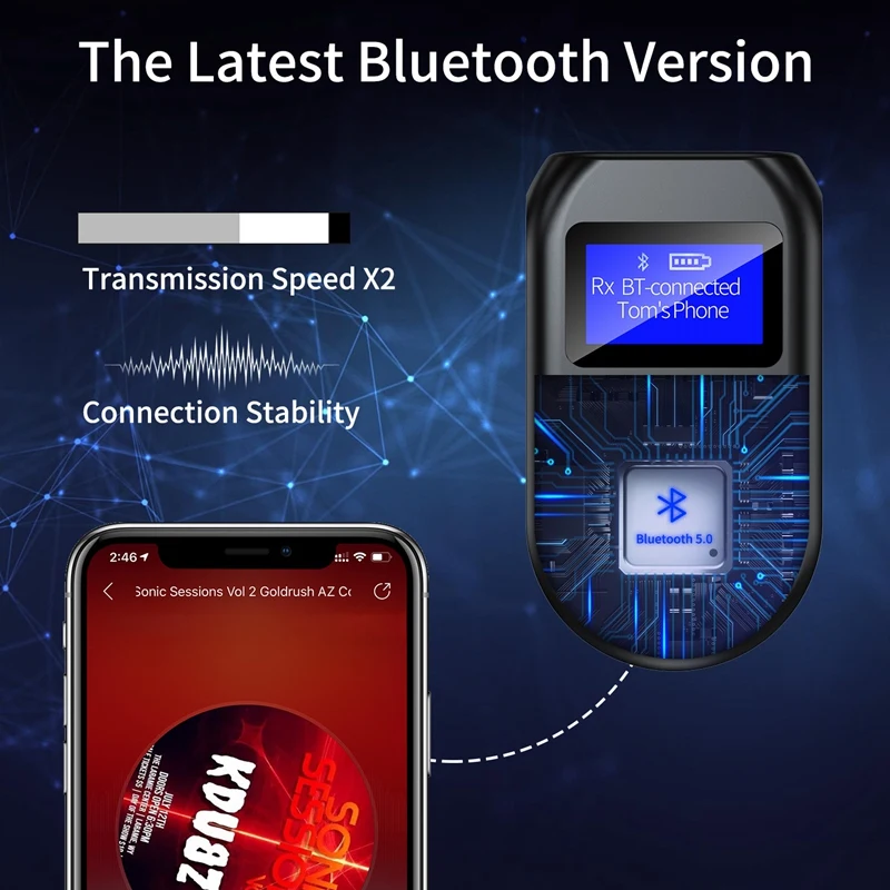USB Bluetooth Adapter Bluetooth 5.0 Receiver Transmitter 2 in 1 Hands-Free Calling Lcd Sn Display
USB Bluetooth Adapter Bluetooth 5.0 Receiver Transmitter 2 in 1 Hands-Free Calling Lcd Sn Display