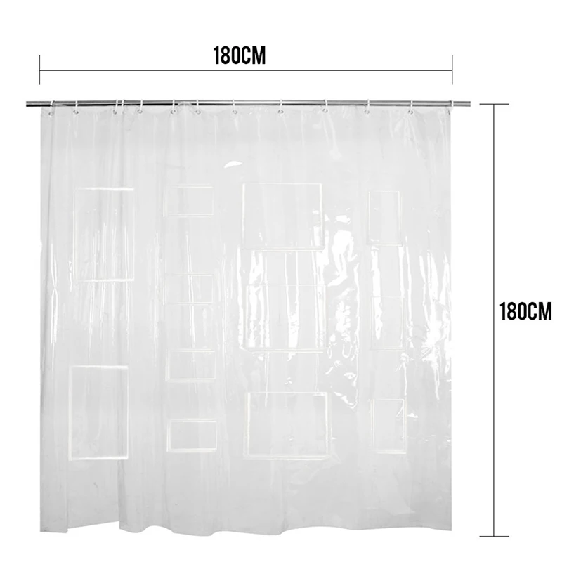 White Shower Curtains Waterproof Thick Solid Bath Curtains For Bathroom Bathtub Wide Bathing Cover 12 Pockets rideau de bain
White Shower Curtains Waterproof Thick Solid Bath Curtains For Bathroom Bathtub Wide Bathing Cover 12 Pockets rideau de bain