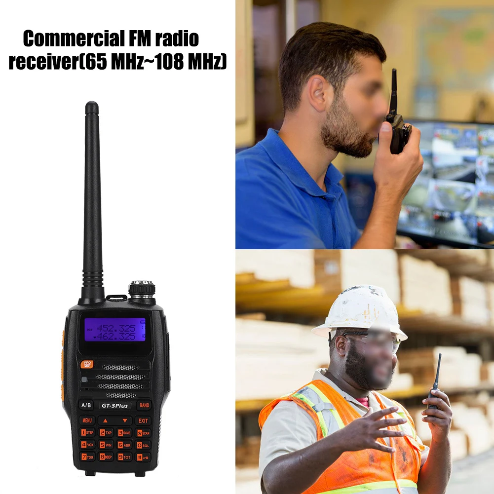 For GT-3PLUS Wireless VHF UHF Radio Walkie Talkie with Lithium Ion Battery US 100-240VWireless Walkie Talkie
For GT-3PLUS Wireless VHF UHF Radio Walkie Talkie with Lithium Ion Battery US 100-240VWireless Walkie Talkie