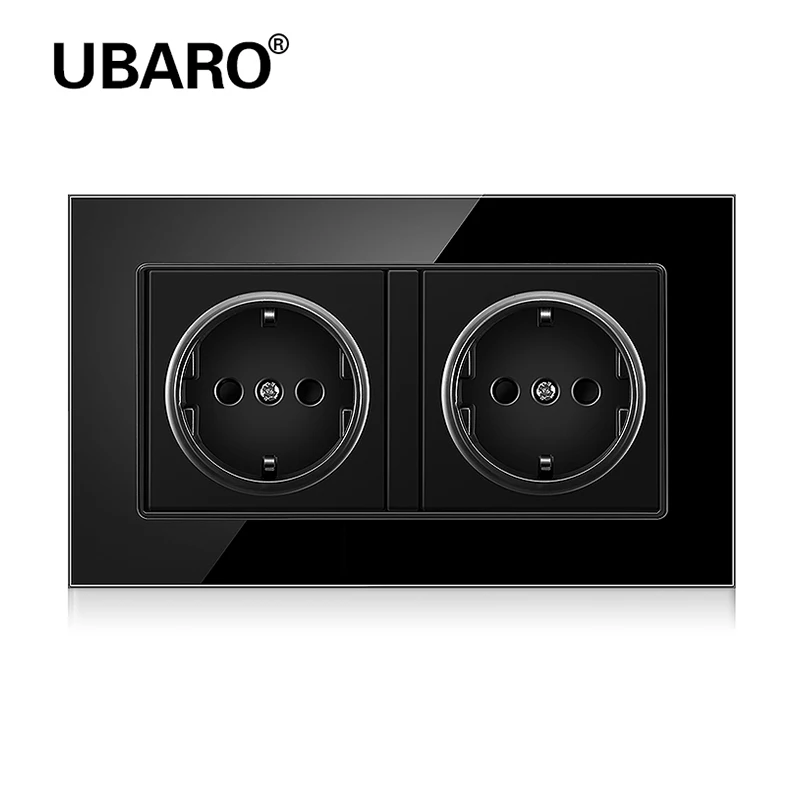 UBARO Стандартная настенная розетка из закаленного стекла с USB
UBARO Стандартная настенная розетка из закаленного стекла с USB