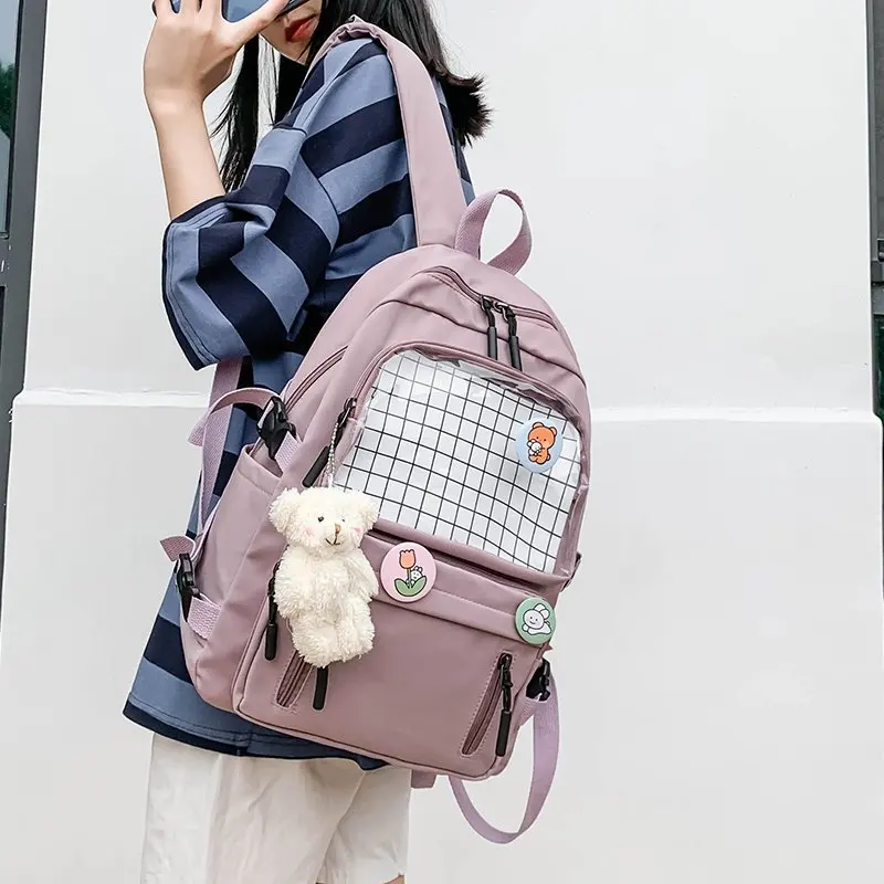 Female Transparent Preppy Style Backpacks for Teenage Girls High School Students Bags Women Waterproof Kawaii Travel Backpack
Female Transparent Preppy Style Backpacks for Teenage Girls High School Students Bags Women Waterproof Kawaii Travel Backpack