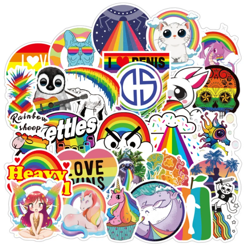 10/30/50 PCS Rainbow Fresh Trolley Case Girl Cute Waterproof Guitar Skateboard Graffiti Car Sticker Decorative Toy Wholesale
10/30/50 PCS Rainbow Fresh Trolley Case Girl Cute Waterproof Guitar Skateboard Graffiti Car Sticker Decorative Toy Wholesale