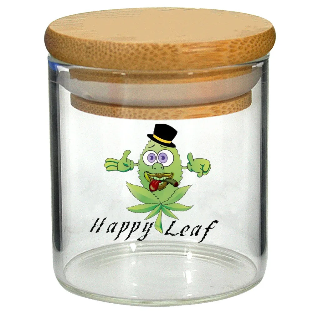 Happyleaf 125ml Glass Weed Storage Jars with Bamboo Lid Herb Tobacco Box Smoking Accessories Kitchen Supplies Food Container
Happyleaf 125ml Glass Weed Storage Jars with Bamboo Lid Herb Tobacco Box Smoking Accessories Kitchen Supplies Food Container