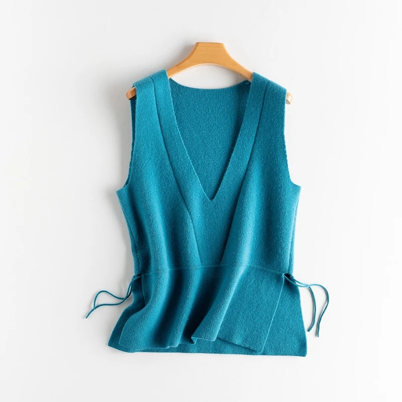 Autumn Winter Elasticity Cashmere Sweater Vest Women Sleeveless V-Neck Knitted Vest Female Casual Tank Tops Pullove 6 Colors
Autumn Winter Elasticity Cashmere Sweater Vest Women Sleeveless V-Neck Knitted Vest Female Casual Tank Tops Pullove 6 Colors