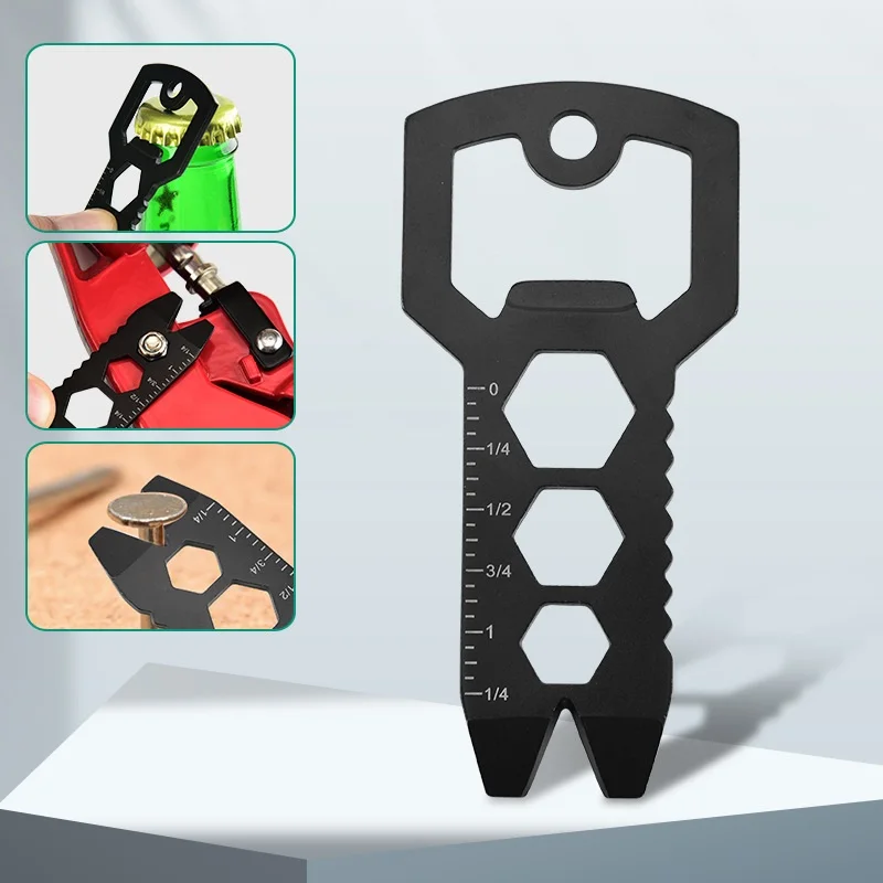 6 In 1 EDC Set Stainless Steel Outdoor Mini Multi Tool Shape Slotted Bottle Opener Keychain Pocket Repair Survival Hiking
6 In 1 EDC Set Stainless Steel Outdoor Mini Multi Tool Shape Slotted Bottle Opener Keychain Pocket Repair Survival Hiking