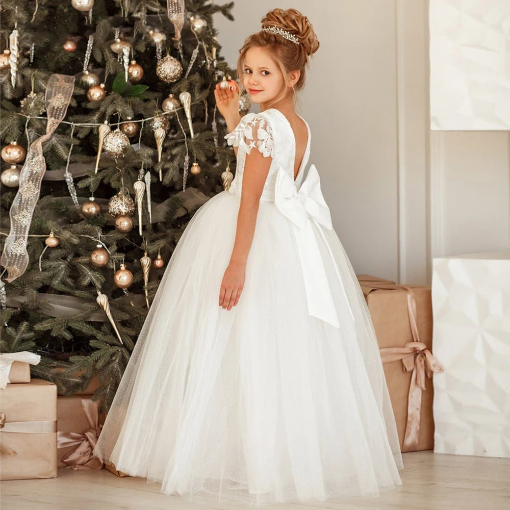 Laxsesu Ivory Flower Girls Dresses Tulle Short Sleeve Pageant Ball Gown Birthday Dresses First Communion Dress 2022 New Arrival
Laxsesu Ivory Flower Girls Dresses Tulle Short Sleeve Pageant Ball Gown Birthday Dresses First Communion Dress 2022 New Arrival