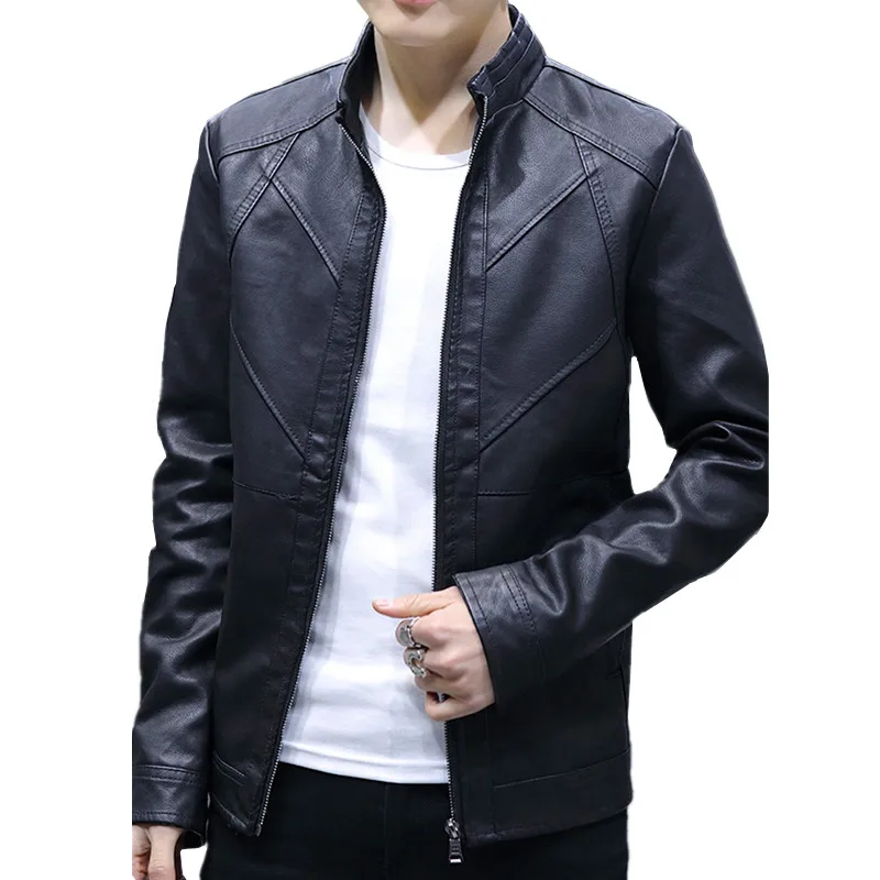 Spring and autumn black mens motorcycle leather jacket fashion casual PU jacket and coat wine red dark brown size s-4xl
Spring and autumn black mens motorcycle leather jacket fashion casual PU jacket and coat wine red dark brown size s-4xl