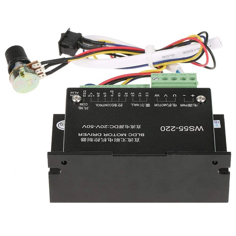 WS55-220 BLDC Motor Driver Controller for CNC Brushless Spindle Motor DC 48V 500W
WS55-220 BLDC Motor Driver Controller for CNC Brushless Spindle Motor DC 48V 500W
