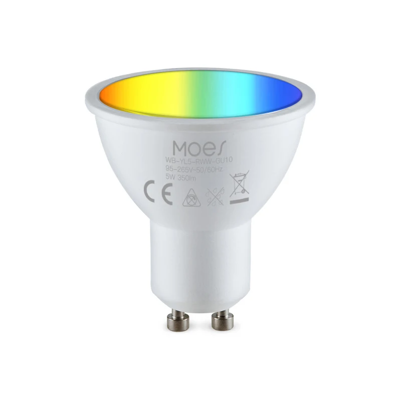 Tuya WiFi Smart LED GU10 Bulbs RGBW C+W White 5W Dimmable Lamps Smart Life/Tuya Remote Control GU10 Bulbs Work With Alexa Google
Tuya WiFi Smart LED GU10 Bulbs RGBW C+W White 5W Dimmable Lamps Smart Life/Tuya Remote Control GU10 Bulbs Work With Alexa Google