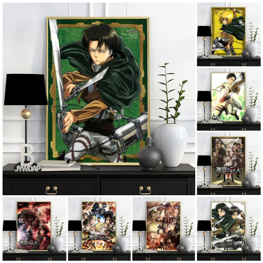 Attack on Titan Posters and Prints Classic Japanese Anime Canvas Painting Levi Jaeger Wall Art Pictures for Living Room Decor
Attack on Titan Posters and Prints Classic Japanese Anime Canvas Painting Levi Jaeger Wall Art Pictures for Living Room Decor