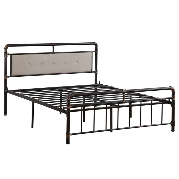 【USA READY STOCK】Single-Layer Bed Head and Soft Pull Buckle Bed End Standpipe Water Pipe Bed Full Black Gold-Painted Iron Bed
【USA READY STOCK】Single-Layer Bed Head and Soft Pull Buckle Bed End Standpipe Water Pipe Bed Full Black Gold-Painted Iron Bed