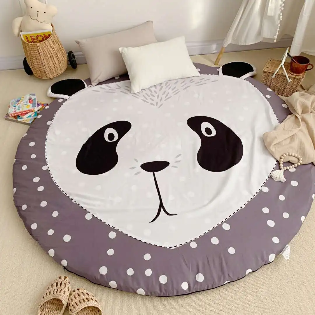 Baby Round Mat Non-Slip Children Flannel Carpet Animal Panda Bear Pattern Children Comfortable Round Carpet with Padding
Baby Round Mat Non-Slip Children Flannel Carpet Animal Panda Bear Pattern Children Comfortable Round Carpet with Padding