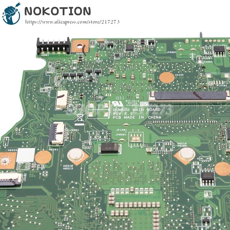 Материнская плата NOKOTION DUMBO2 REV2.1 для ноутбука Lenovo IdeaPad G710 материнская HM86 UMA DDR3L |