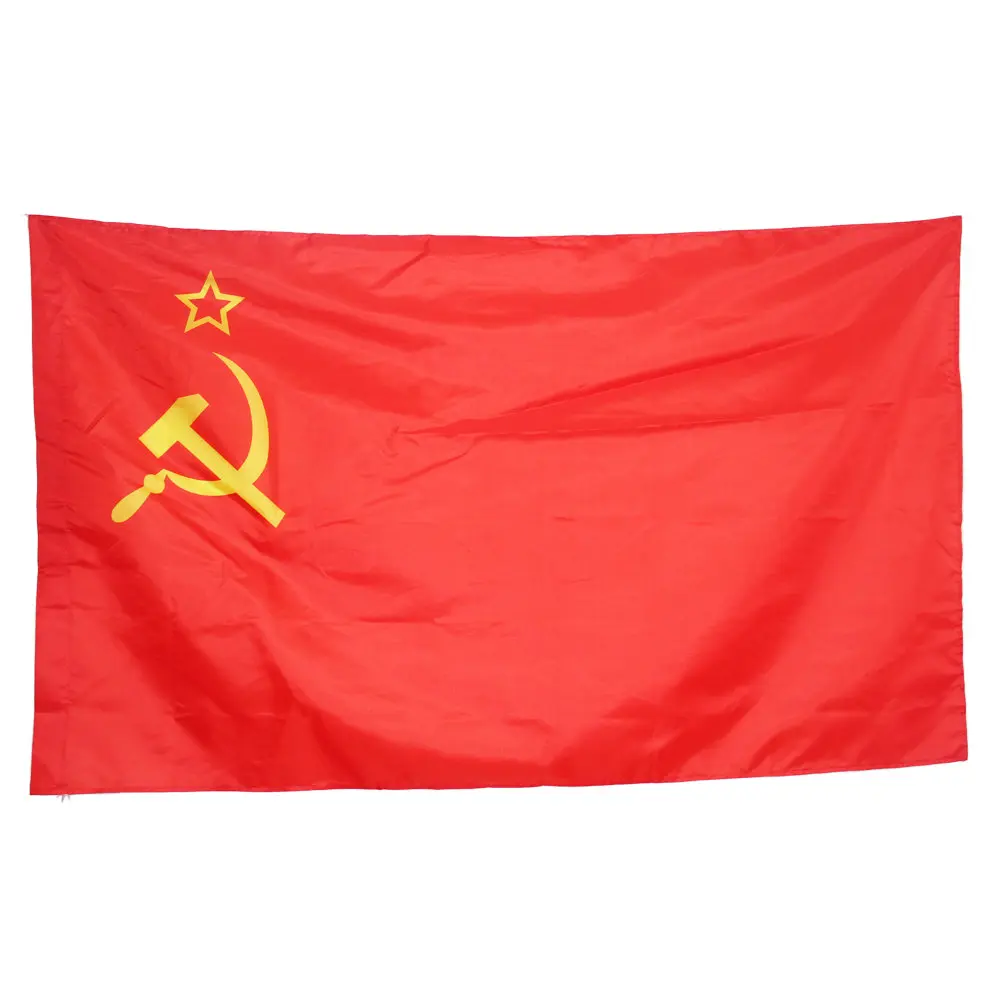 

Red CCCP Flag 3x5FT The Union of Soviet Socialist Republics National USSR Country Russian Banner Flag Belgium FLAG 90x150CM