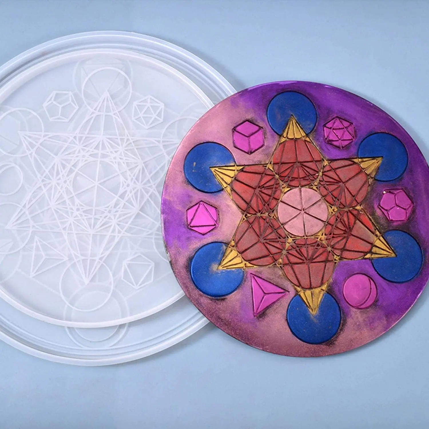 Resin Mold Tarot Divination Mat, Rolling Tray Mold for Resin, Constellation Compass Mat Silicone Mold, Epoxy Molds for Divinatio
Resin Mold Tarot Divination Mat, Rolling Tray Mold for Resin, Constellation Compass Mat Silicone Mold, Epoxy Molds for Divinatio