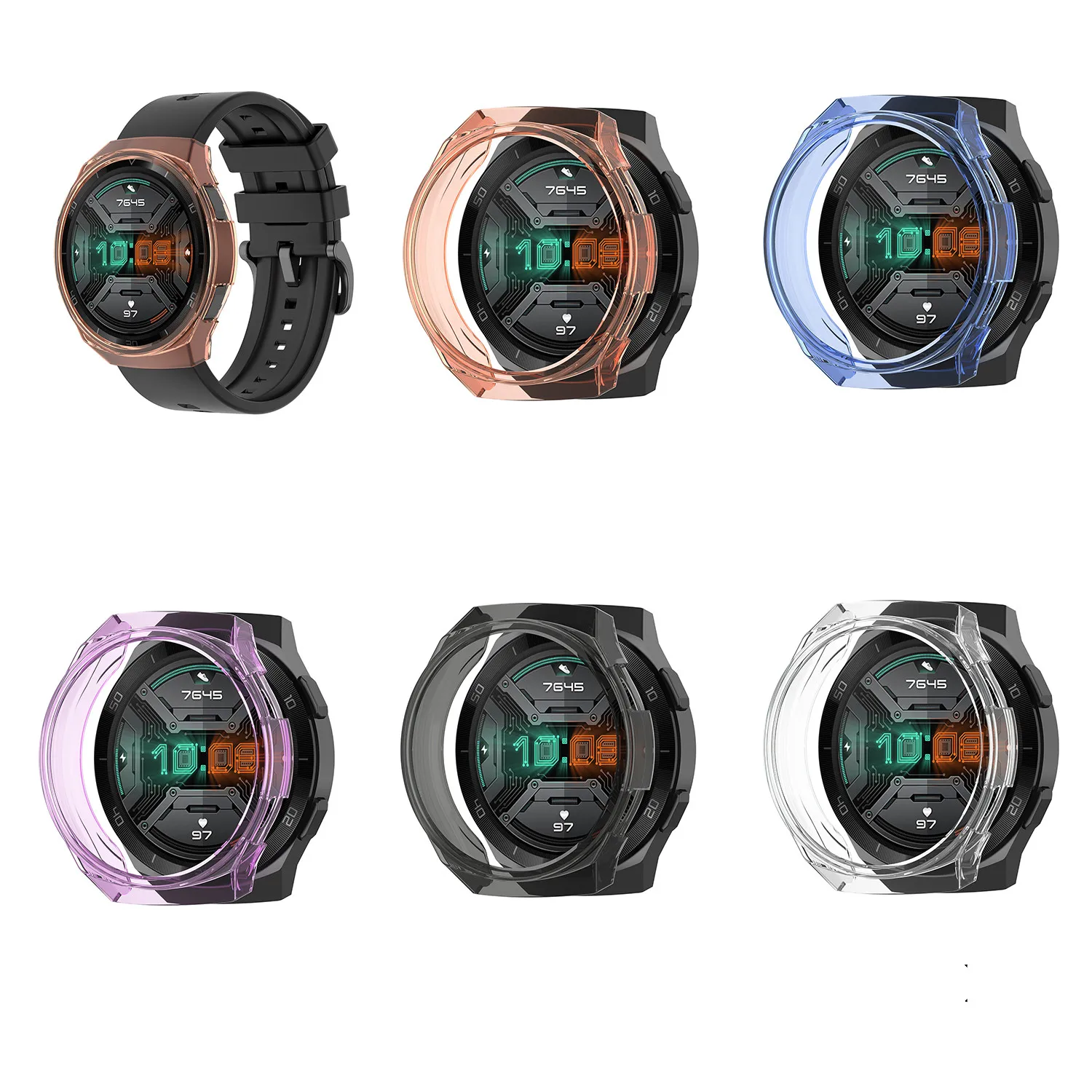 For Huawei Watch GT 2e Soft TPU Protective Case Anti-Fall Screen Protector Sleeve Cover for Huawei gt2e 46mm Watch Accessories
For Huawei Watch GT 2e Soft TPU Protective Case Anti-Fall Screen Protector Sleeve Cover for Huawei gt2e 46mm Watch Accessories