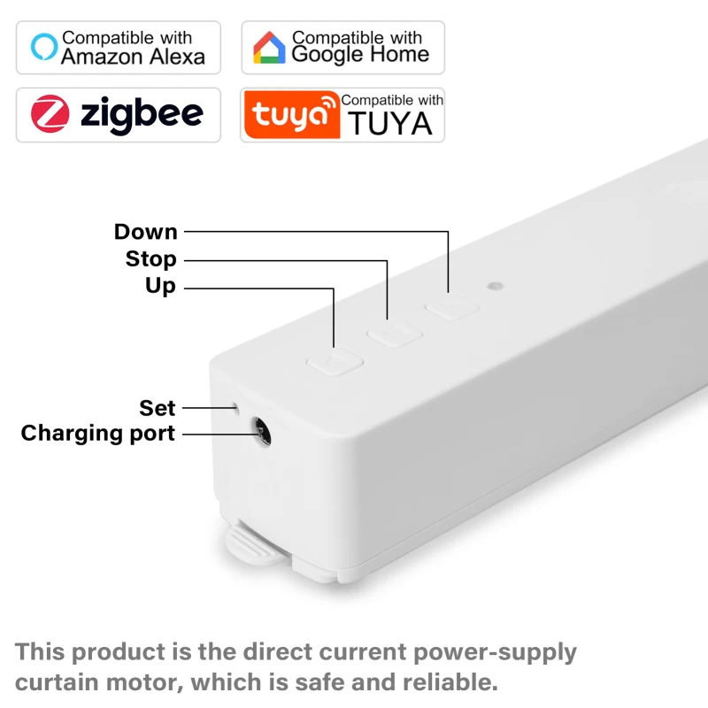 Интеллектуальный двигатель затвора Zigbee 3,0 Home Tuya совместим с Alexa Google Home и используется со шлюзом
Интеллектуальный двигатель затвора Zigbee 3,0 Home Tuya совместим с Alexa Google Home и используется со шлюзом