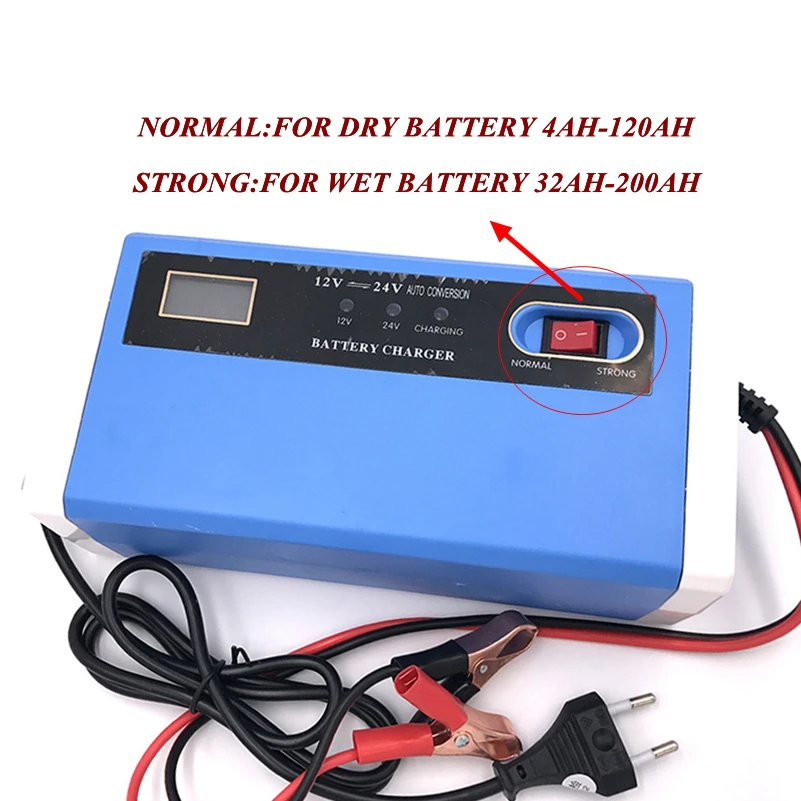 12V 24V Automatic Car Battery Charger 12V 10A Intelligent Fast Power Charging AGM Wet Dry Car Battery LCD Display For Truck Car
12V 24V Automatic Car Battery Charger 12V 10A Intelligent Fast Power Charging AGM Wet Dry Car Battery LCD Display For Truck Car