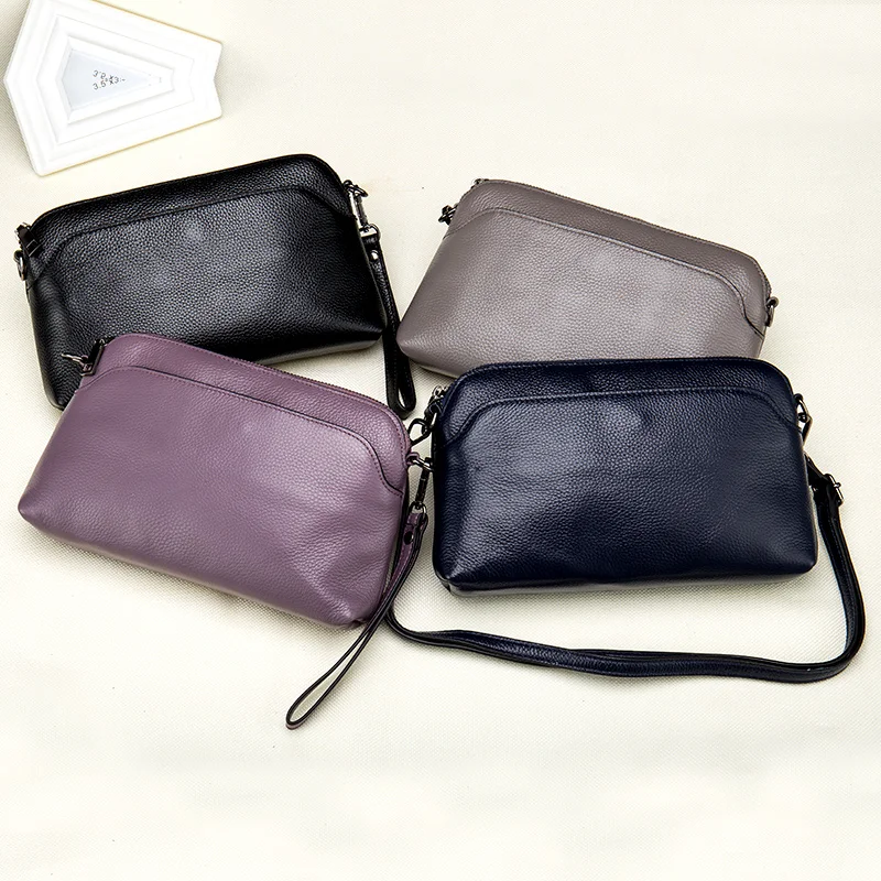 First Layer of Cowhide Women's Messenger Bag Genuine Cow Leather Litchi Grain Simple Fashion Soft Solid Zipper Shoulder Bag
First Layer of Cowhide Women's Messenger Bag Genuine Cow Leather Litchi Grain Simple Fashion Soft Solid Zipper Shoulder Bag