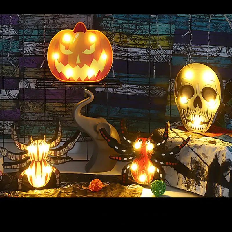 Halloween LED Lights Bat Spider Skull Pumpkin Lighting Lamp Decoration Home Decor Lanterns Haunted Party Supplies Outdoor Yard
Halloween LED Lights Bat Spider Skull Pumpkin Lighting Lamp Decoration Home Decor Lanterns Haunted Party Supplies Outdoor Yard