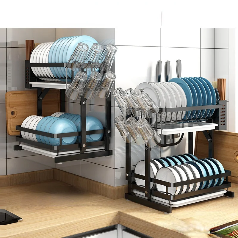 Stainless Steel Storage Rack Folding Double Layer Dish Storage Shelves Drain Sink Cosina Organizador Kichen Organizer DF50SN
Stainless Steel Storage Rack Folding Double Layer Dish Storage Shelves Drain Sink Cosina Organizador Kichen Organizer DF50SN